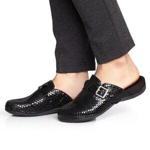 Vionic Calgary Orthaheel Leather Women's mules clogs comfort shoes size 6